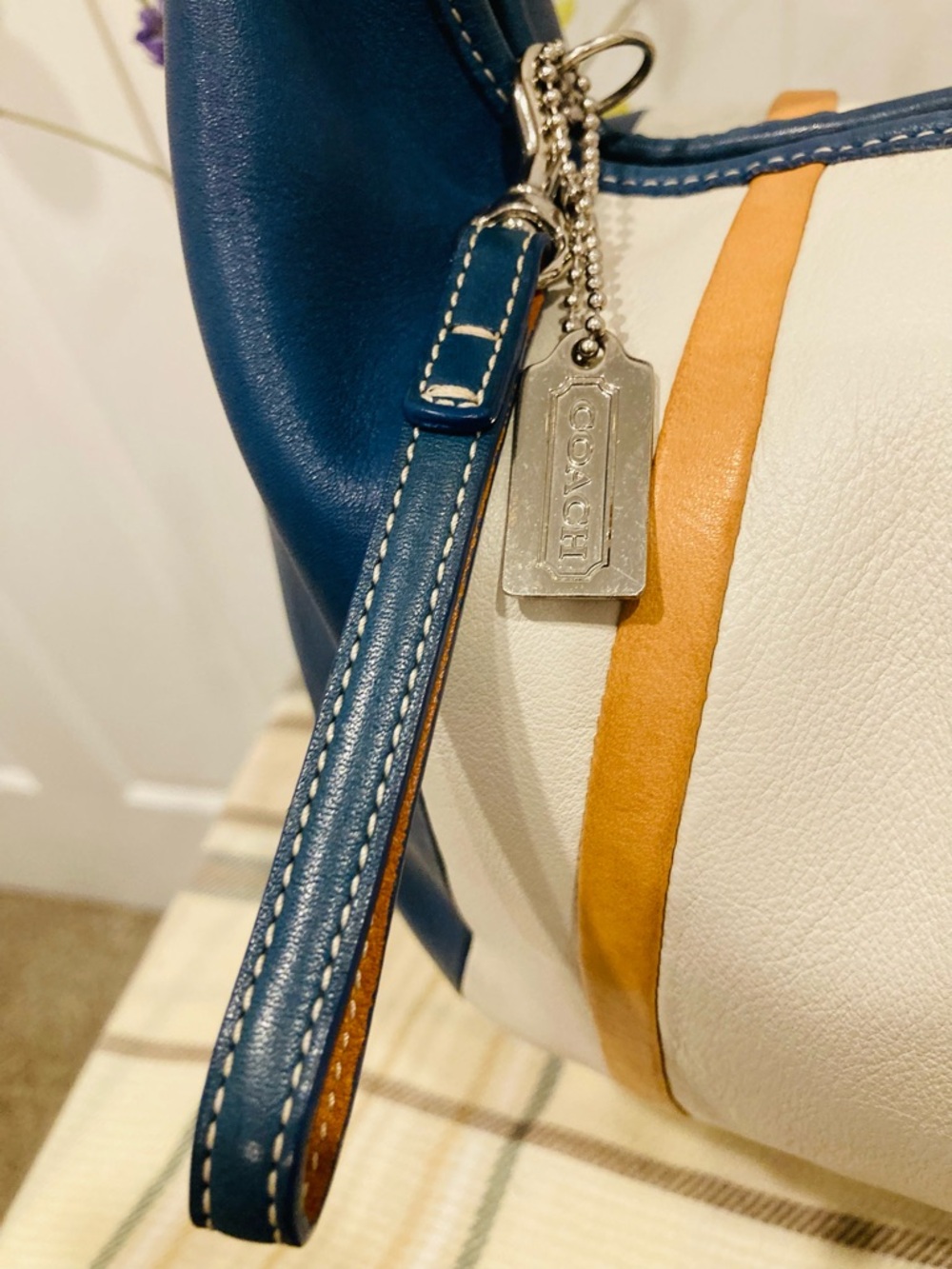 Vintage Coach Y2K Ergo Striped Leather Hobo Bag Shoulder 9298 Limited Edition - Picture 7 of 16